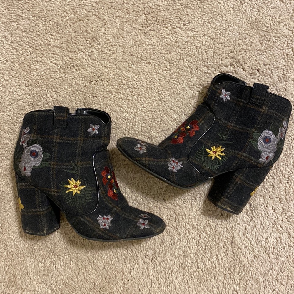 Embroidered Bootie